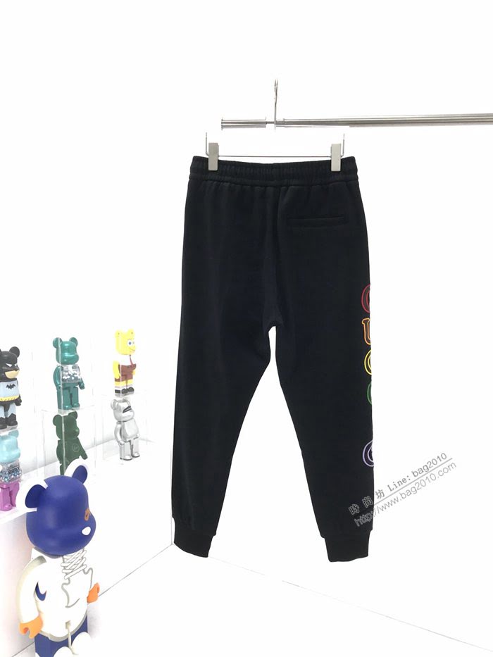 Gucci男裝 古奇2020最新爆款NY聯名彩虹刺繡休閒褲  ydi3444